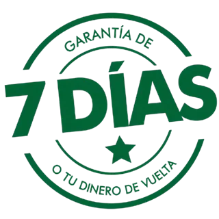 Garantía de 7 días o tu dinheiro de vuelta